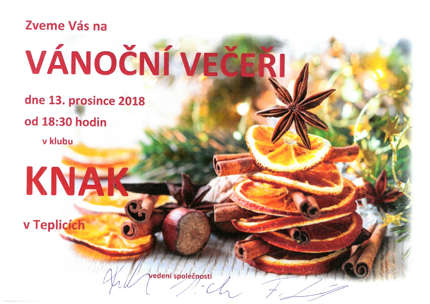 vanocni vecere 2018